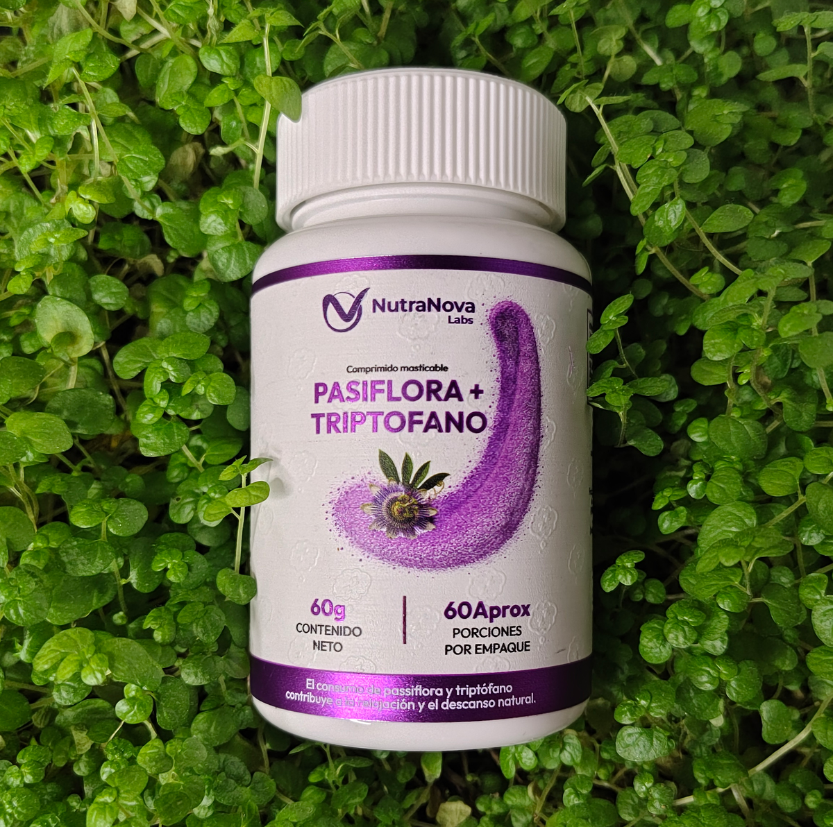 Nutranova™ Masticable natural para calma y relajación.