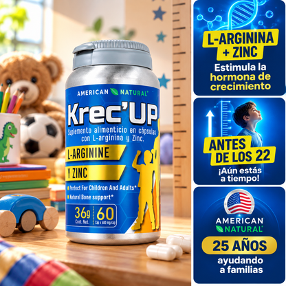 Krec'Up™ | Activa la hormona de crecimiento antes de los 22 ¡Aún estás a tiempo!