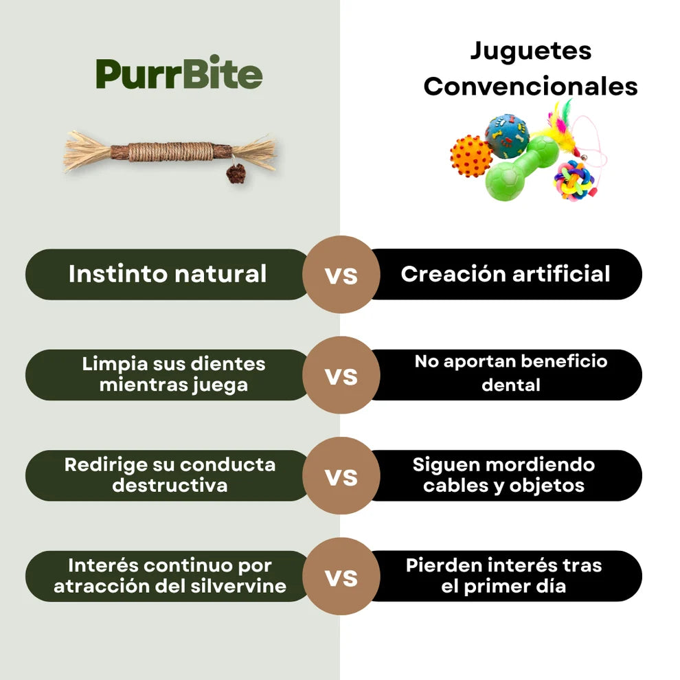 PurrBite™ Pack de Sticks Dentales de Silvervine