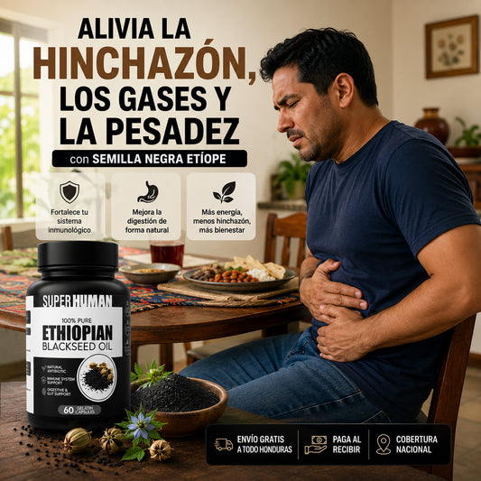 SUPER HUMAN™ | El poder de la Semilla Negra Etíope para una digestión más ligera