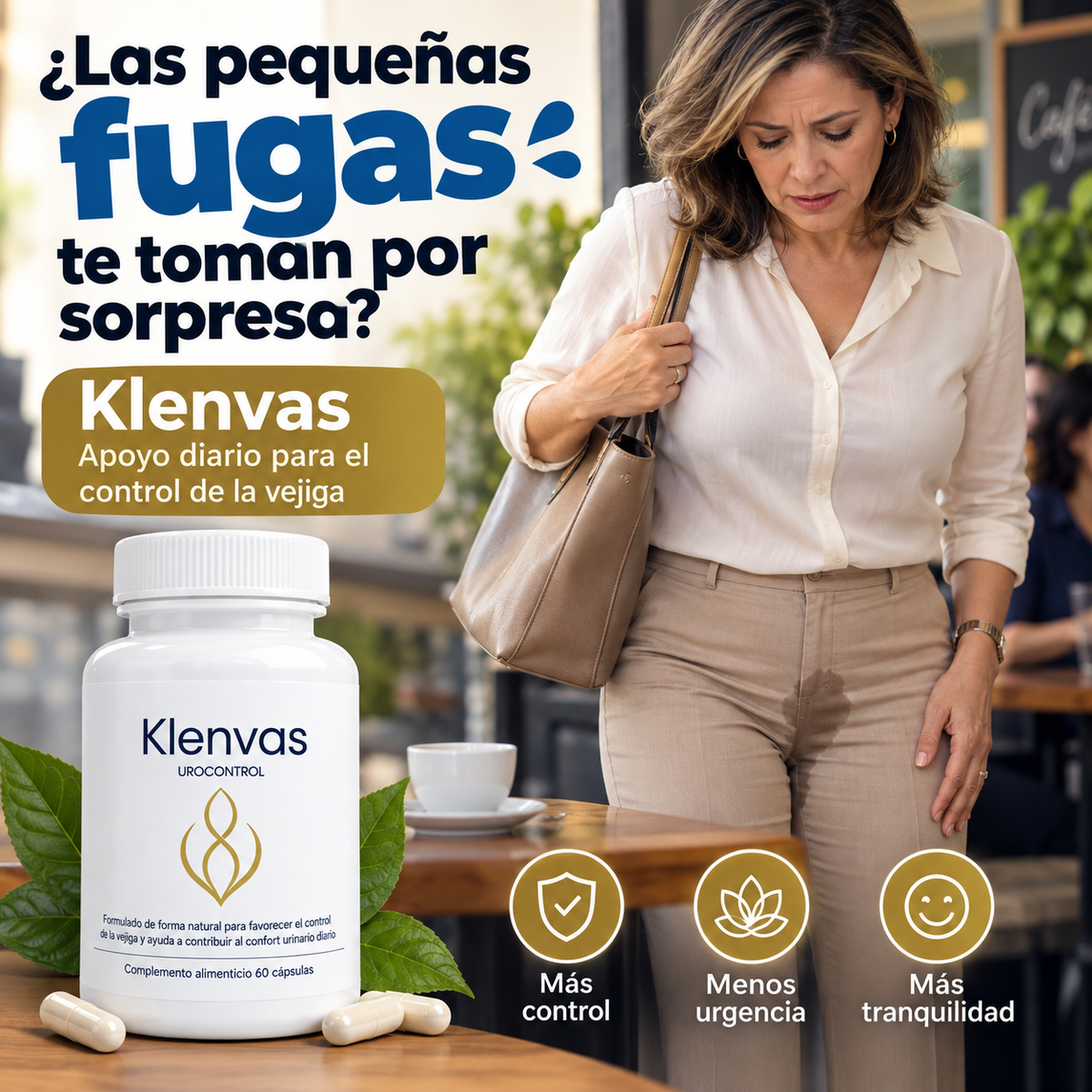 Klenvas™ | Cuida tu vejiga y controla los pequeños accidentes