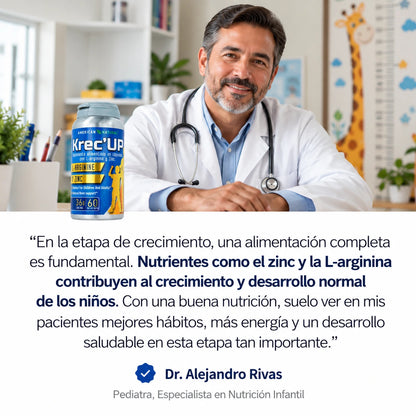 Krec'Up™ | Activa la hormona de crecimiento antes de los 22 ¡Aún estás a tiempo!