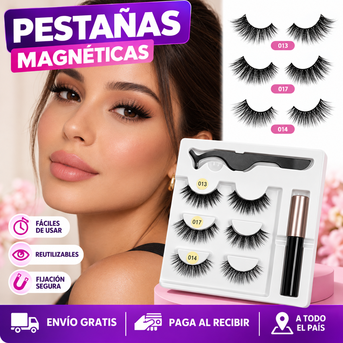 Magnéticas Glam🧲💄+ Aplicador GRATIS 🎁